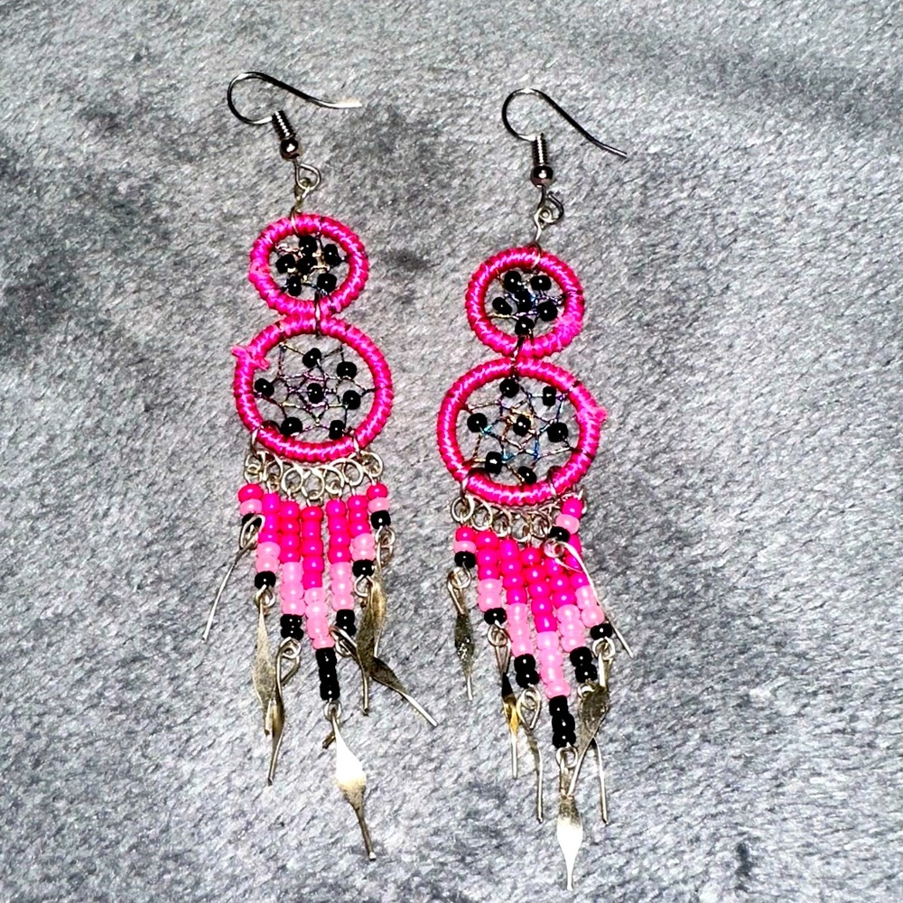 Dream catcher earrings